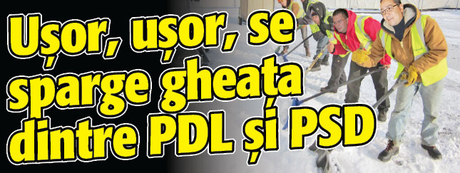Usor, usor, se sparge gheata dintre PDL si PSD