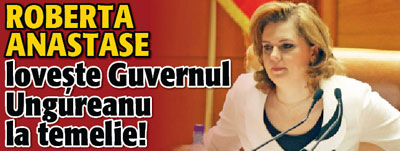 Roberta Anastase loveste Guvernul la temelie