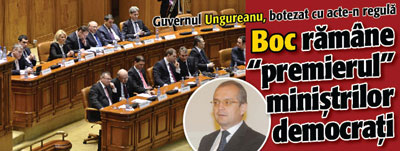 Boc ramane “premierul” ministrilor democrati