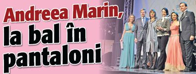 Andreea Marin, la bal in pantaloni