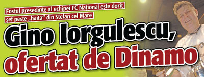 Gino Iorgulescu, ofertat de Dinamo