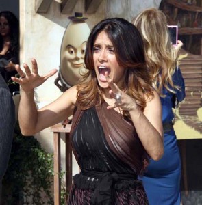 Salma Hayek and Antonio Banderas at The Los Angeles Premiere of PUSS IN BOOTS