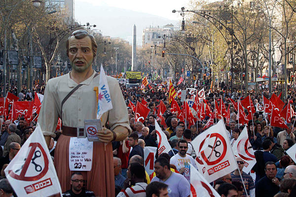 800.000 de persoane au participat in Spania la greva generala