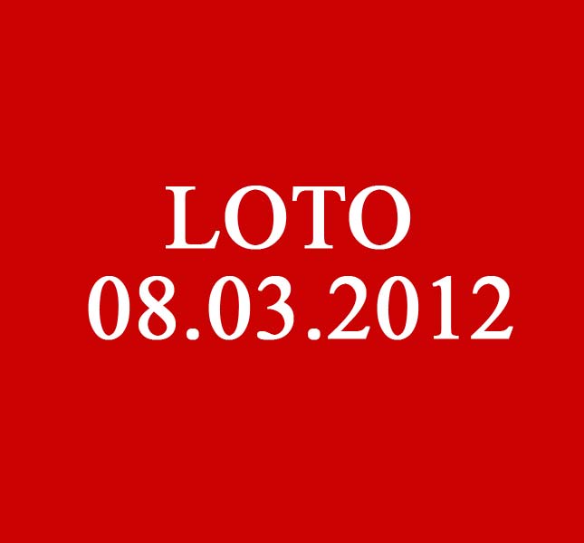 Numere LOTO, extragerea de joi, 8 martie (08.03.2012): Loto 6/49, Noroc, Joker, Noroc Plus, Loto 5/40, Super Noroc