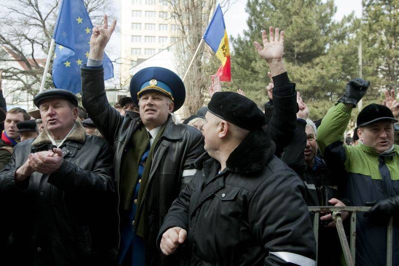 Incidente la Marsul Unirii de la Chisinau cu ocazia zilei unirii Basarabiei cu Romania