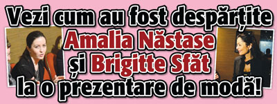 Vezi cum au fost despartite Amalia Nastase si Brigitte Sfat la o prezentare de moda!