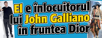 El e inlocuitorul lui John Galliano in fruntea Dior