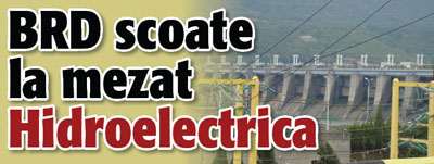 BRD scoate la mezat Hidroelectrica