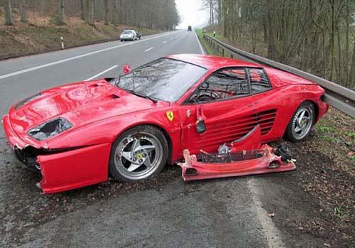 Un arici a facut praf un Ferrari de 103.000 de euro