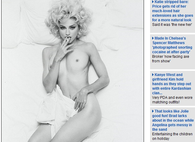 Madonna, nud scos la licitatie!
