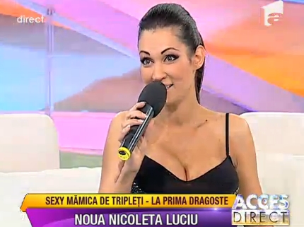 Nicoleta Luciu e incantata: isi boteaza tripletii si revine in muzica!
