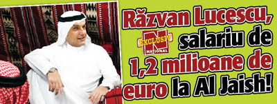 Razvan Lucescu, salariu de 1,2 milioane de euro la Al Jaish!