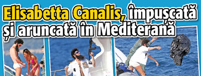 Elisabetta Canalis, impuscata si aruncata in Mediterana