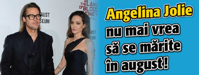 Angelina Jolie nu mai vrea sa se marite in august