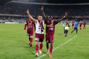 Panin si Sogou, la ultimul meci jucat pe Cluj Arena agerpres_6138685 - Ziarul National