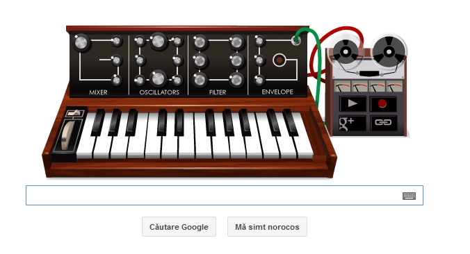 ROBERT MOOG – logo de la Google pentru inventatorul sintetizatorului. Poti compune si tu! -VIDEO