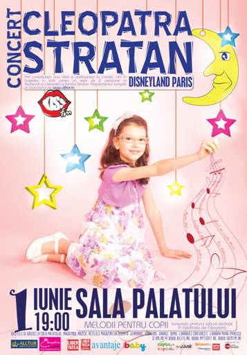 Copii, Cleopatra Stratan va trimite de la concert direct la Disneyland Paris!
