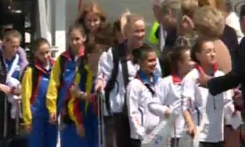 Gimnastele au revenit in Romania, aducand medaliile castigate la CE de la Bruxelles