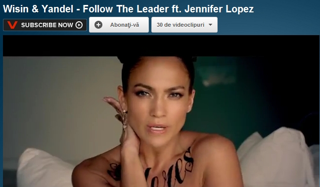 VIDEO – Jennifer Lopez, topless si cu tatuaje pe piept si pe spate, in „Follow The Leader”!