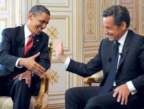 Obama l-a imbarbatat pe Sarkozy, poate va avea si el nevoie