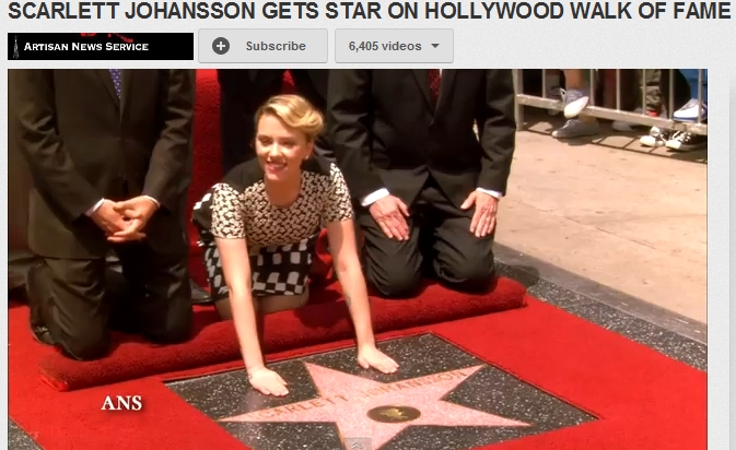 Scarlett Johansson, stea pe Walk of Fame la 27 de ani – VIDEO