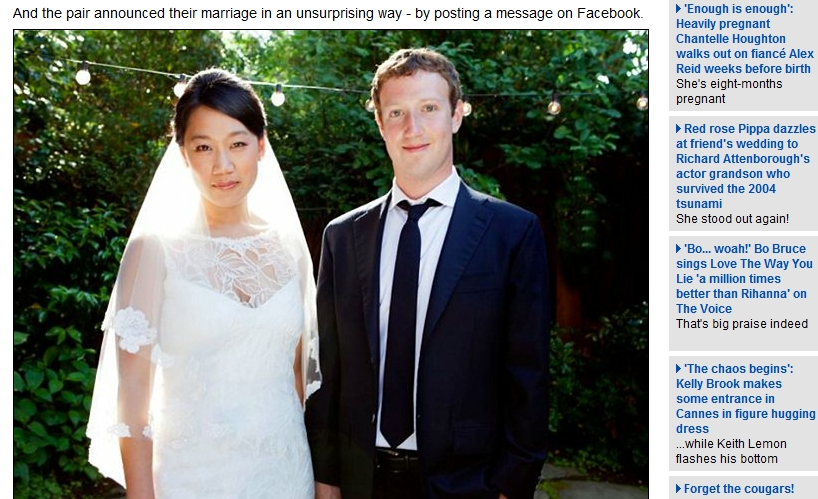 Schimbare de status: Cofondatorul Facebook, Mark Zuckerberg, s-a casatorit! -FOTO