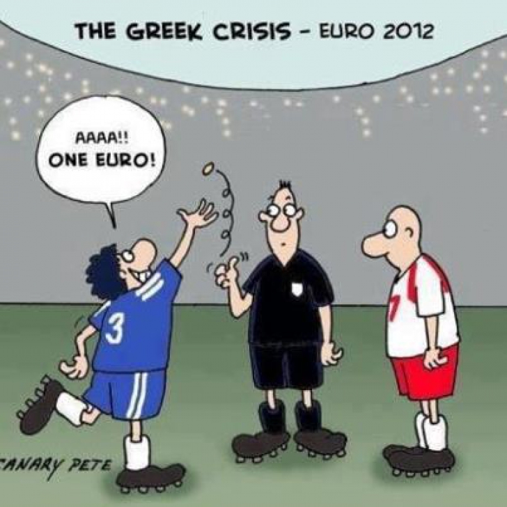 Grecia: O noua caricatura despre EURO 2012