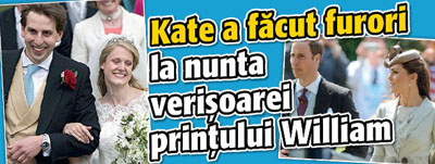 Kate a facut furori la nunta verisoarei printului William