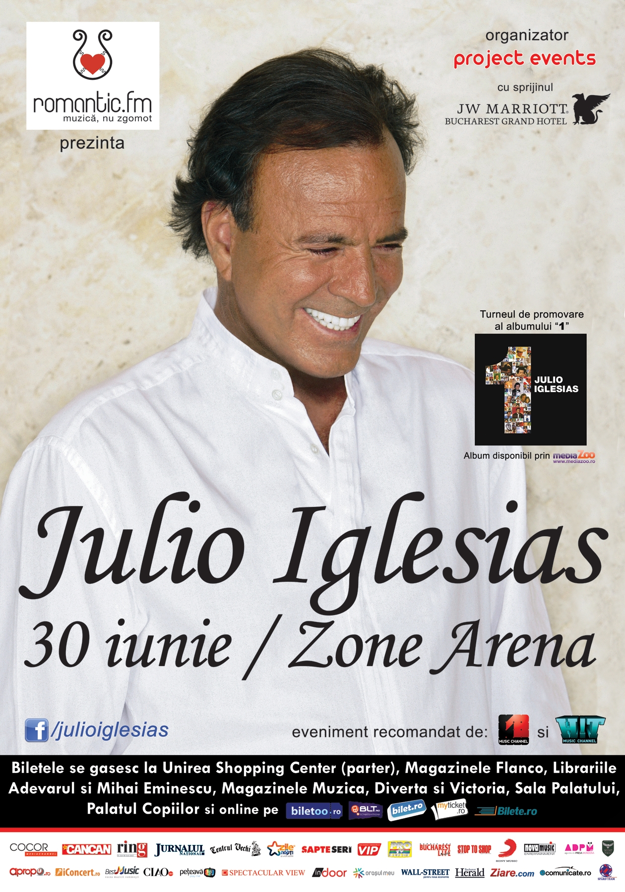 Concert Julio Iglesias de la Bucuresti: Au mai ramas 500 de bilete la spectacolul din 30 iunie! – VIDEO