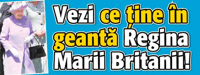 Vezi ce tine in geanta Regina Marii Britanii
