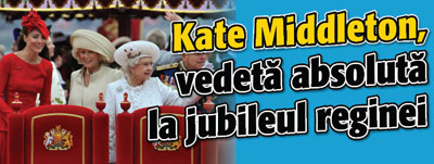Kate Middleton, vedeta absoluta la jubileul reginei