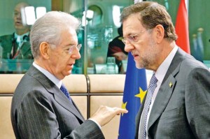 MarioMonti stanga Mariano Rajoy dreapta - Ziarul National