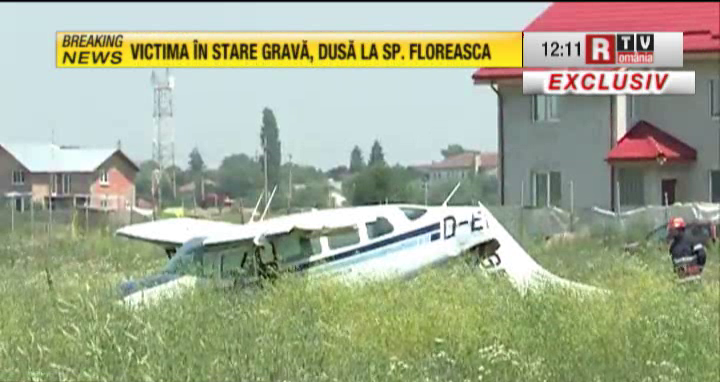 Un avion s-a prabusit la Cornetu