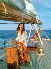 Catrinel Menghia, capitan de vas in Capri