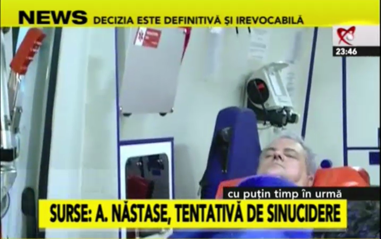 ADRIAN NASTASE va fi operat joi dimineata, dupa tentativa de sinucidere – VIDEO