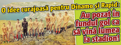 O idee curajoasa pentru Dinamo si Rapid: au pozat in fundul gol ca sa vina lumea la stadion!