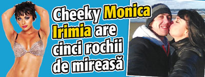 Cheeky Monica Irimia are cinci rochii de mireasa
