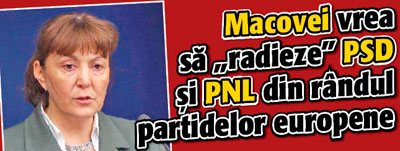 Macovei vrea sa „radieze” PSD si PNL din randul partidelor europene
