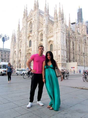Mihaela Drafta si Bogdan Vladau, romantici pe strazile din Verona