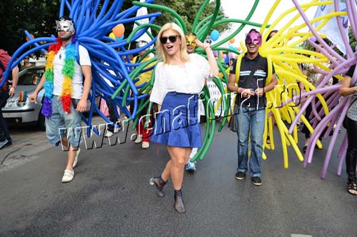 Loredana a facut show la Marsul Diversitatii