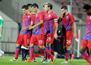 FOTBAL:STEAUA BUCURESTI-SANATATEA SERVICII PUBLICE CLUJ 2-0,CUPA ROMANIEI TIMISOREANA (22.09.2011) - Ziarul National