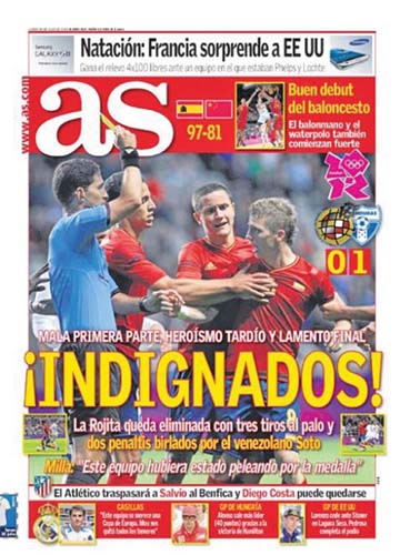 Fara Xavi si Iniesta, Spania a fost eliminata de la J.O.