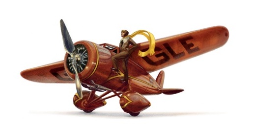 Google marcheaza printr-un logo special 115 ani de la nasterea Ameliei Earhart