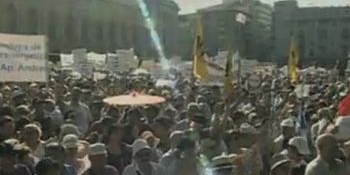 Miting de protest anti-USL in Piata Revolutiei