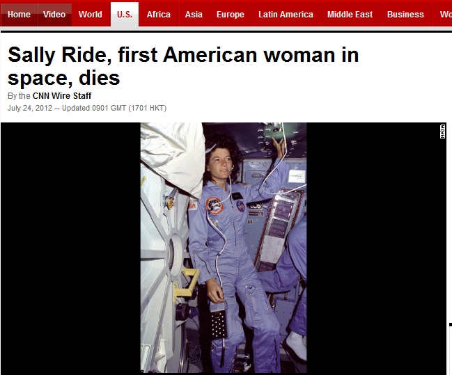 Prima femeie-astronaut din America, Sally Ride, a murit la 61 de ani
