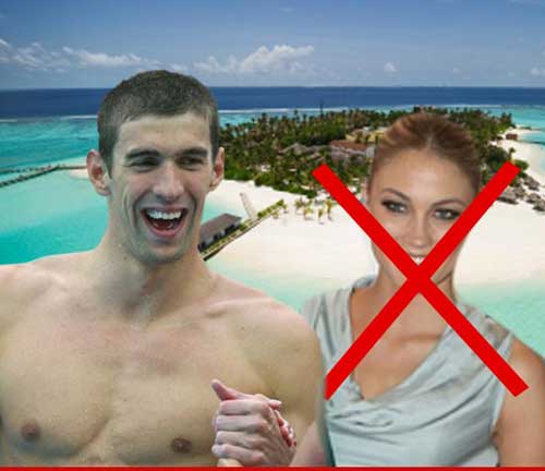 : Michael Phelps si-a lasat iubita pentru o vacanta romantica in Maldive cu patru baieti