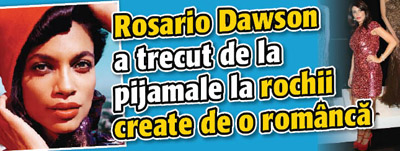 Rosario Dawson a trecut de la pijamale la rochii create de o romanca