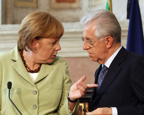 Duel in Bilderberg, intre Monti si Merkel