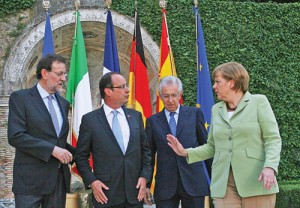 CRISI: A ROMA GIORNO VERITA - Ziarul National', PRESSING MONTI-HOLLANDE-RAJOY SU MERKEL