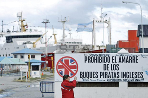 Navele britanice au interdictie in Buenos Aires